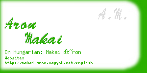 aron makai business card